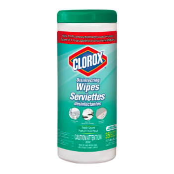 Clorox Disinfecting Wipes, 7" x 8", Fresh Scent (35 Wipes Per Canister)